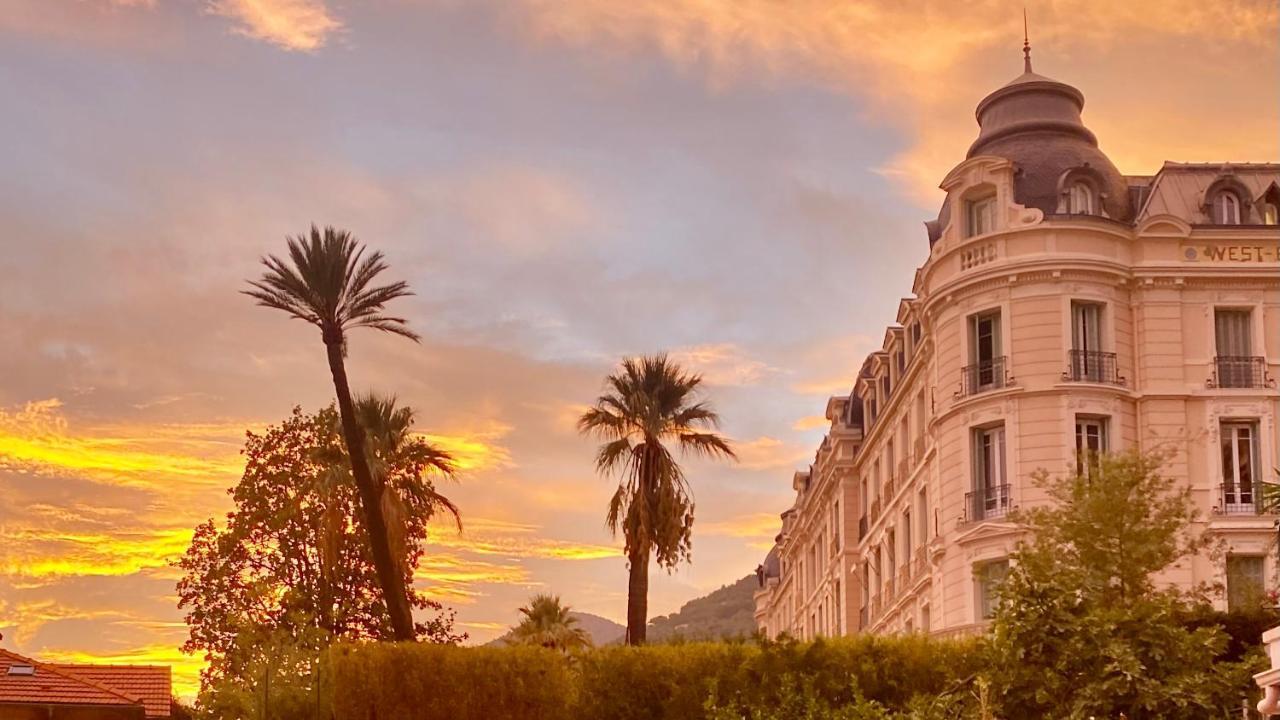 Studio Menton Proche Mer Climatise Wifi Buitenkant foto