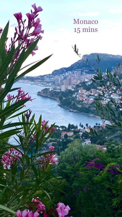 Studio Menton Proche Mer Climatise Wifi Buitenkant foto